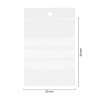 Gripzakjes met schrijfvlakken 60 x 80 mm - 90 micron LDPE - per 1000 stuks-1
