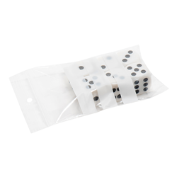Gripzakjes met schrijfvlakken 60 x 80 mm - 50 micron LDPE - per 1000 stuks
