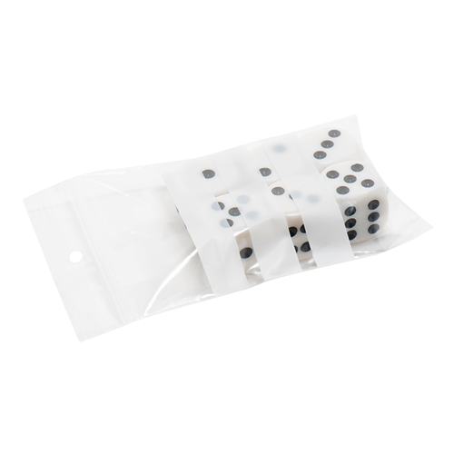 Gripzakjes met schrijfvlakken 60 x 80 mm - 90 micron LDPE - per 1000 stuks