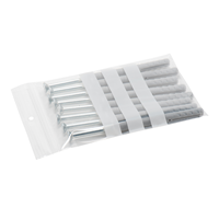 Gripzakjes met schrijfvlakken 70 x 100 mm - 90 micron LDPE - per 1000 stuks