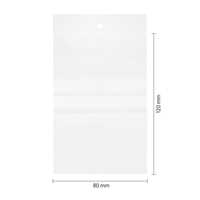 Gripzakjes met schrijfvlakken 80 x 120 mm (A7) - 90 micron LDPE - per 1000 stuks-1