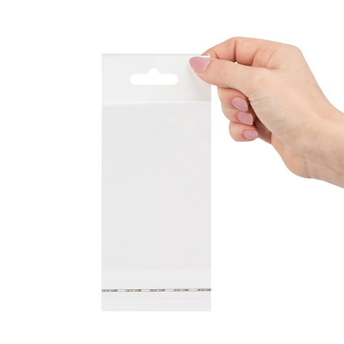 Headerbag transparant 80 x 120 + 30 mm (A7) - per 100 stuks-3