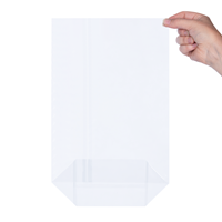 Kruisbodemzakjes plastic transparant 230 x 375 mm - per 100 stuks-2