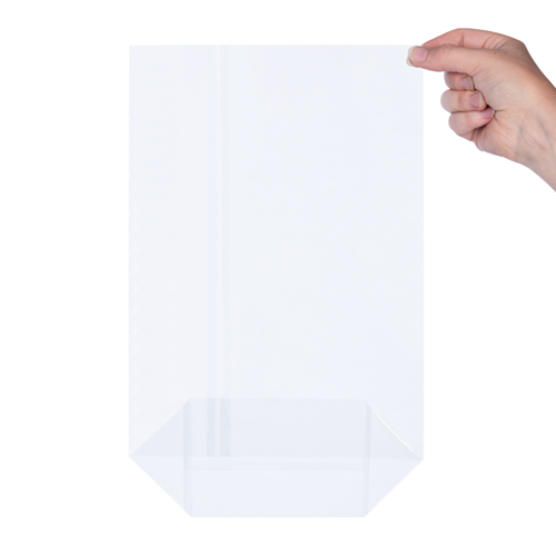 Kruisbodemzakjes plastic transparant 230 x 375 mm - per 100 stuks-2