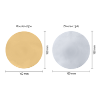 Kartonnen rondel - Zilver/goud - Ø 160 mm - per 250 stuks-3