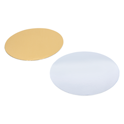 Kartonnen rondel - Zilver/goud - Ø 200 mm - per 250 stuks