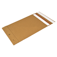 Verzendzakken 250 + 50 x 350 mm papier (E-Green) met retourstrip - per 250 stuks-2