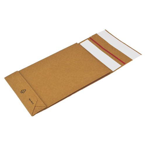 Verzendzakken 162 + 40 x 229 mm papier (E-Green) met retourstrip - per 250 stuks-2