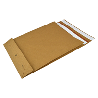 Verzendzakken 350 + 80 x 450 mm papier (E-Green) met retourstrip - per 200 stuks-2