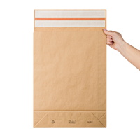 Verzendzakken 350 + 80 x 450 mm papier (E-Green) met retourstrip - per 200 stuks-3