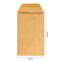 Loonzakjes 65 x 105 mm bruin kraft - per 1000 stuks-3