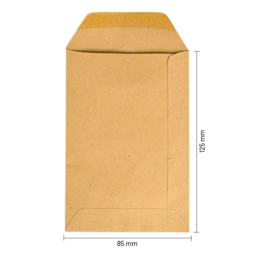 Loonzakjes 85 x 125 mm bruin kraft - per 1000 stuks-3