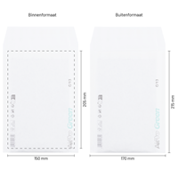 Luchtkussen enveloppen plasticvrij 150 x 205 mm wit (13/C) - per 100 stuks-1