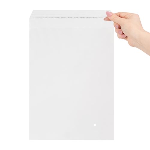 Transparante enveloppen 250 x 350 mm (B4) - 45 micron LDPE - per 100 stuks-2