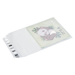 Transparante enveloppen 165 x 220 mm (A5) - 45 micron LDPE - per 1000 stuks