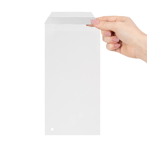 Transparante enveloppen 115 x 220 mm (DL) - 45 micron LDPE - per 1000 stuks-3