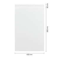 Transparante enveloppen 400 x 600 mm - 45 micron PP - per 100 stuks-1