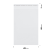 Transparante enveloppen 230 x 320 mm (C4) - 40 micron PP - per 100 stuks-1