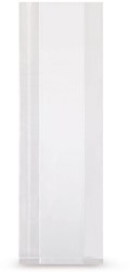 Zijvouwzakjes plastic transparant 240 + 100 x 550 mm - per 100 stuks