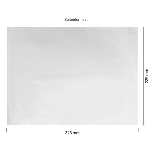 Paklijst enveloppen 225 x 315 mm (A4) plastic - opening korte zijde - per 500 stuks-3
