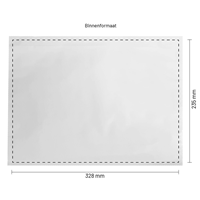 Paklijst enveloppen 328 x 235 mm (A4) plastic - onbedrukt - per 500 stuks-3