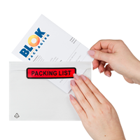 Paklijst enveloppen 165 x 122 mm (A6) plastic - Packing List - per 1000 stuks-2