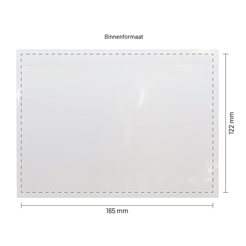 Paklijst enveloppen 165 x 122 mm (A6) plastic - onbedrukt - per 1000 stuks-3