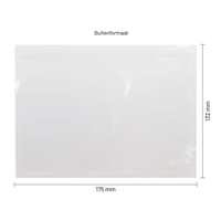Paklijst enveloppen 165 x 122 mm (A6) plastic - onbedrukt - per 1000 stuks-1