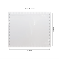 Paklijst enveloppen 113 x 100 mm (A7) plastic - onbedrukt - per 1000 stuks-3