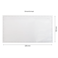 Paklijst enveloppen 225 x 122 mm (DL) plastic - onbedrukt - per 1000 stuks-3