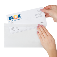 Paklijst enveloppen 225 x 122 mm (DL) plastic - onbedrukt - per 1000 stuks-2