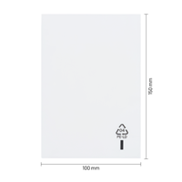 Vlakke zakken 100 x 150 mm - 50 micron LDPE - per 1000 stuks-1
