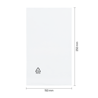 Vlakke zakken 150 x 250 mm - 50 micron LDPE - per 1000 stuks-1