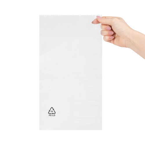 Vlakke zakken 170 x 320 mm - 50 micron LDPE - per 1000 stuks-3