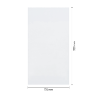 Vlakke zakken 170 x 320 mm - 50 micron LDPE - per 1000 stuks-1