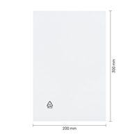 Vlakke zakken 200 x 300 mm - 25 micron LDPE - per 1000 stuks-1