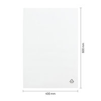 Vlakke zakken 400 x 600 mm - 25 micron LDPE - per 1000 stuks-1