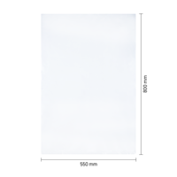 Vlakke zakken 550 x 800 mm - 100 micron LDPE - per 200 stuks-1