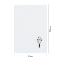 Vlakke zakken 80 x 120 mm - 100 micron LDPE - per 1000 stuks-1