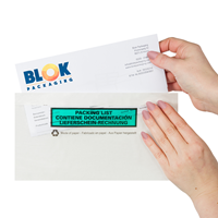 Paklijst enveloppen 228 x 120 mm (DL) papier - bedrukt meertalig - per 1000 stuks-2