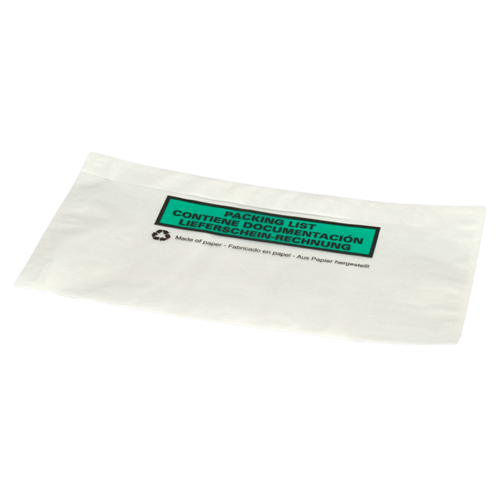 Paklijst enveloppen 228 x 120 mm (DL) papier - bedrukt meertalig - per 1000 stuks