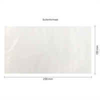 Paklijst enveloppen 228 x 120 mm (DL) papier - onbedrukt - per 1000 stuks-1