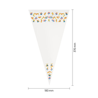 Puntzakken transparant bedrukt 'Nederland' 180 x 370 mm - per 250 stuks-1