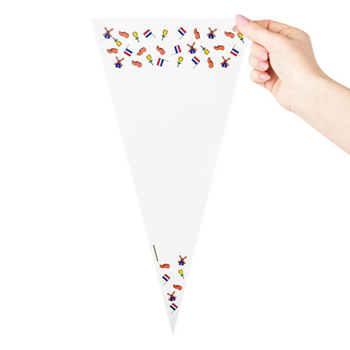Puntzakken transparant bedrukt 'Nederland' 180 x 370 mm - per 250 stuks-3