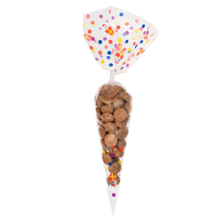 Puntzakken transparant bedrukt 'Sinterklaas' 180 x 370 mm - per 250 stuks