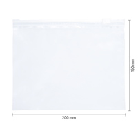 Ritszakken transparant 200 x 150 mm - 60 micron LDPE - per 100 stuks-1