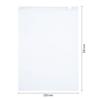 Ritszakken transparant 225 x 310 mm (A4) - 60 micron LDPE - per 100 stuks-1