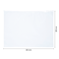 Ritszakken transparant 320 x 230 mm - 75 micron LDPE - per 100 stuks-1