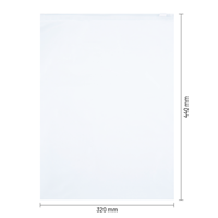Ritszakken transparant 320 x 440 mm (A3) - 60 micron LDPE - per 100 stuks-1