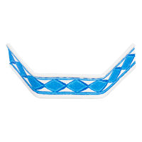 Sluitclips (U-Clips) 33 mm - blauw/wit - per 1000 stuks